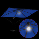 Umbrella 351 x 250 x 253 cm Polyester and Aluminium Azurblau 42003364