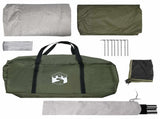 Cabin Tent Olive Green 244 x 213 x 183 cm Polyester and Steel 42029025