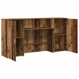 Reception Desk Old Wood 200x50x103,5 cm Engineered Wood 3324221
