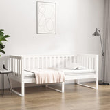 Day Bed without Mattress White 100x200 cm Solid Wood Pine 820887