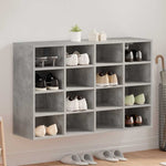 Shoe Cabinet Concrete grey 103 x 30 x 67 cm Engineered wood 808733
