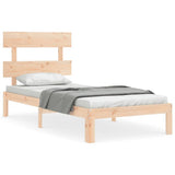 Bed Frame without Mattress 90x200 cm Solid Wood Pine 3193516