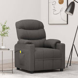 Massage Chair Dark Grey Fabric 348083