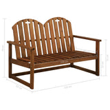 Garden Bench Brown Acacia wood 110 cm Durable Garden Bench 44034
