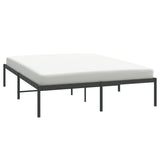Metal Bed Frame without Mattress Black 160x200cm 350849