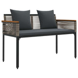 Outdoor Furniture Set Grey and Dark Grey Poly Rattan 42025227