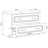 Bathroom Sink Cabinet UTRECHT White 82 x 41x 56 cm 897675