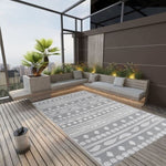 Outdoor Rug ARAKIL Grey 190x290 cm PP 316973