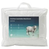 Duvet and Pillow Set 2 pcs 137x200 cm Summer 200 GSM Wool White 3441008