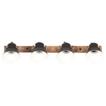 Industrial Wall Lamp Black 90x25 cm E27 320511