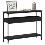 Console Table Black oak 100 x 29 x 75 cm Engineered wood 883524