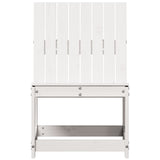 Garden Chair White 50.5x55x77 cm Solid Wood Pine 832616