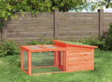 Rabbit Hutch Brown 100.5x54x55 cm Solid Wood Pine 172289