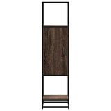 Highboard Brown Oak 35.5x35x139 cm Engineered Wood and Metal 849038