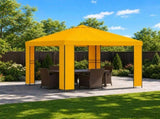 Gazebo 3 x 3 m Yellow Polyester and Steel 190 gsm 900356