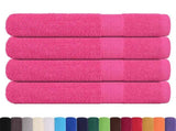 Sauna Towels "FROGN" 4 pcs Pink 80x200 cm 360 gsm 137056