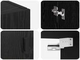 Wall-Mounted Cabinet 2 pcs Black Oak 69.5 x 34 x 90 cm 3394508