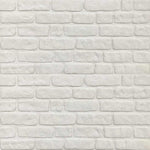 3D Wall Panels with White Brick Design 10 pcs EPS 147203