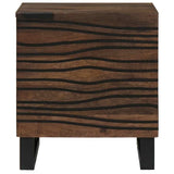 Bedside Cabinet Walnut 40 x 33 x 46 cm Solid Acacia wood 4018004