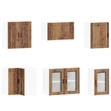 11 Piece Kitchen Cabinet Set "Porto" Old Wood Engineered Wood 3314939