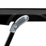 Sun Lounger Black Steel frame Double Foldable Sun Lounger 47760