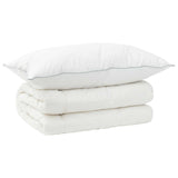Duvet and Pillow Set 2 pcs 137x200 cm Winter 450 GSM Wool White 3441092