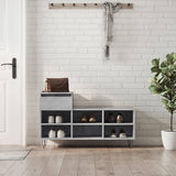 Shoe Cabinet Concrete Grey 102x36x60 cm Engineered Wood 831368