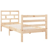 Bed Frame without Mattress 75x190 cm Small Single Small Single Solid Wood 3101243