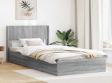 Bed Frame with Storage and Headboard Grey Sonoma 75 x 190 cm 3414528