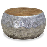 Coffee Table Aluminium Teak 60x60x30 cm 244549