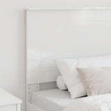 Headboard Gloss White 100 cm Engineered Wood 887675