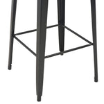 3 Piece Bar Set Steel Black 276845