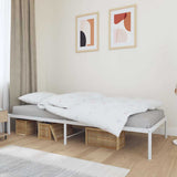 Metal Bed Frame without Mattress White 90x200cm 350906