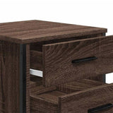 Bedside Cabinets 2 pcs Brown Oak 40x41x40 cm Engineered Wood 848513