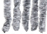 Insect Curtain White and Grey 118x220 cm Chenille 315134