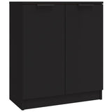 Sideboards 3 pcs Black Engineered Wood 3115837