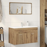 Bathroom Sink Cabinet Artisan Oak 80x38.5x46 cm Engineered Wood 856212