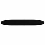 Table Top Dark Brown 100x50x2 cm Solid Wood Oak Oval 4009078