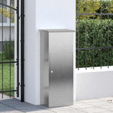 Parcel Drop Box Silver 44.5 x 29 x 110.5 cm Stainless Steel 874930
