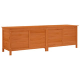 Garden Storage Box Brown 198.5x50x56.5 cm Solid Wood Fir 364763
