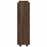 Narrow Storage Trolley 3 Tier Brown Oak Engineered Wood 855256