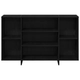Sideboard Black Oak 120 x 30 x 75 cm Engineered Wood 875037