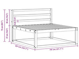 Outdoor Sofa Set 3 pcs Natural Solid Acacia Wood 3367122