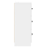 Drawer Cabinet High Gloss White 33 x 34.5 x 87 cm 895769