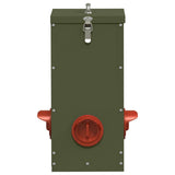 Chicken Feeder 2 pcs Olive Green 32.5 x 20.5 x 43 cm 879991