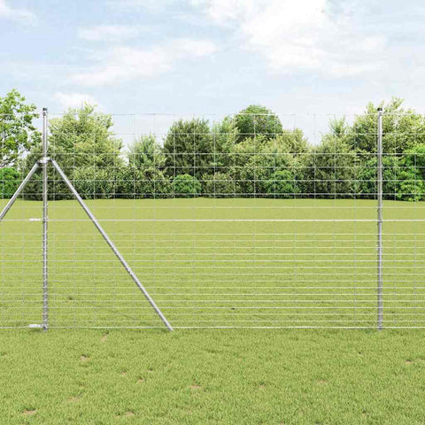 Field Fence Silver 25 x 1.6 m Galvanised steel 42005827