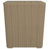 Garden Table with Removable Lid Light Brown Polypropylene 364153