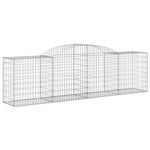 Arched Gabion Baskets 17 pcs 300x50x80/100 cm Galvanised Iron 3146696
