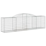 Arched Gabion Baskets 20 pcs 300x50x80/100 cm Galvanised Iron 3146697