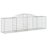 Arched Gabion Baskets 17 pcs 300x50x80/100 cm Galvanised Iron 3146696
